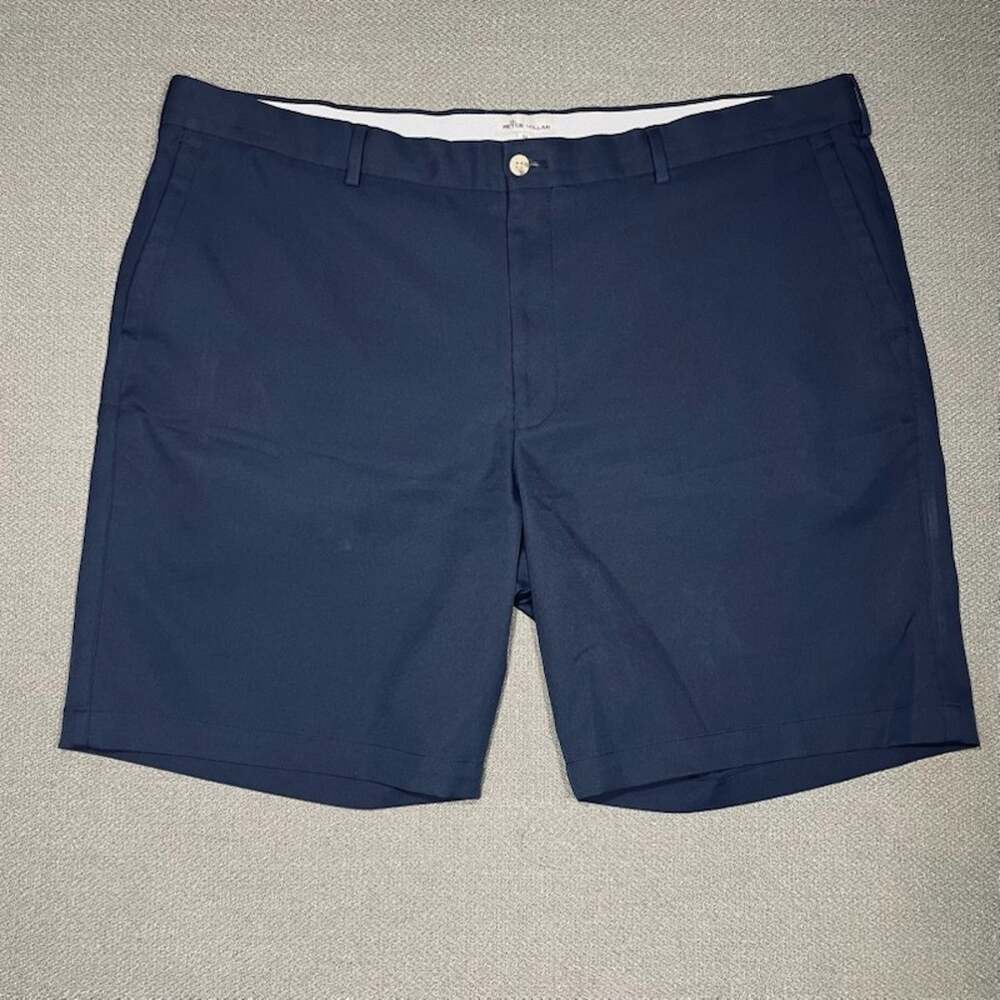 Peter Millar Crown Sport Salem Performance Wicking Golf Shorts Navy Mens 42